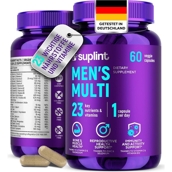 Multivitamin for Men - 60 Capsules for 60 Days -