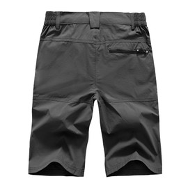 YSENTO Men's Golf Cargo Shorts Relaxed Fit Quick Dry Strech Hiking Work Shorts 5 Pockets Dark Grey Size 32