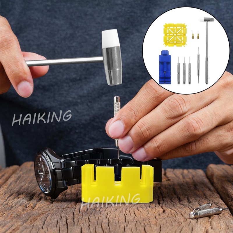 HAIKING Watch Band Link Remover Tool, 11 Sets Blue Watch