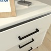 goldenwarm 10 Pack 128mm Black Drawer Handle Kitchen Cupboard Handle
