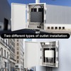 Namunanee Outdoor Electrical Junction Box with High Power Outlet, ABS