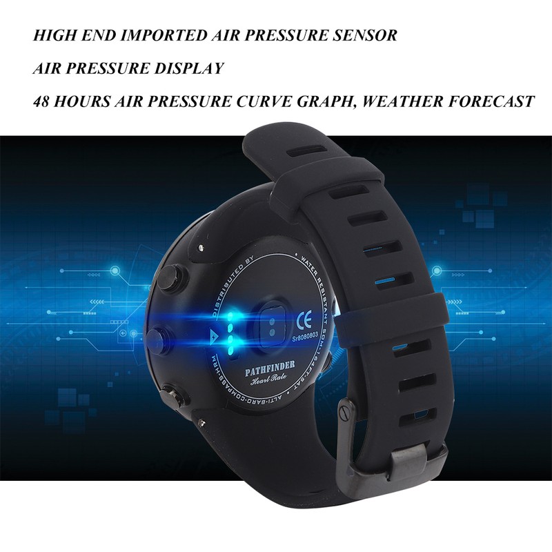 Outdoor Sports Mountain Climbing Compass Air Pressure Step Count Light