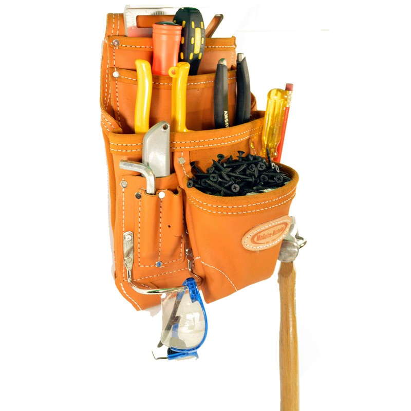 McGuire-Nicholas 689 MB 10 Pocket Pro Carpenter Pouch in Tan