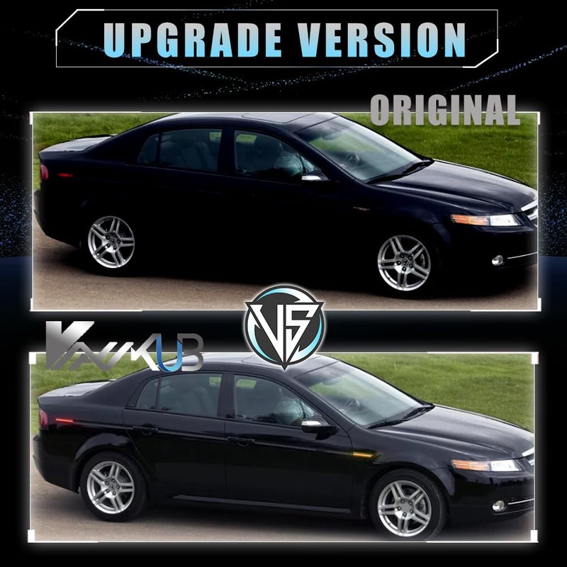 VANKUB Front & Rear LED Side Marker Lights for Acura