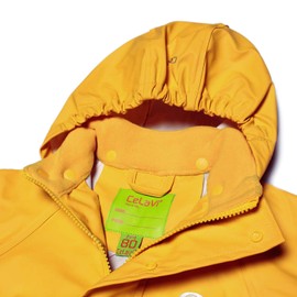 Celavi Baby Girls' Two-Piece Rain Suit in Many Colours Rain Jacket, yellow