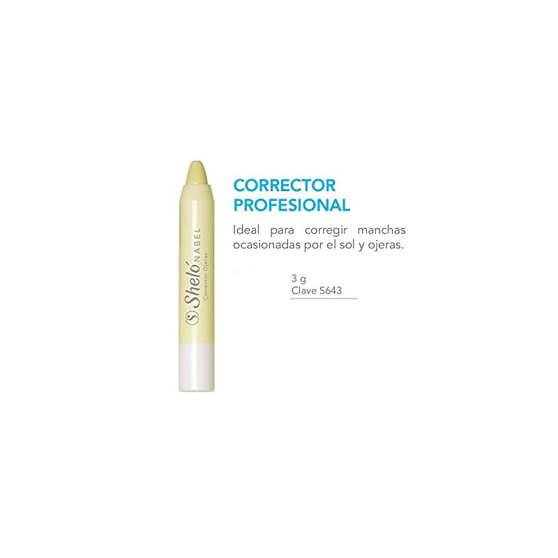 Corrector Profesional Amarillo Ideal para corregir manchas ocasionadas por el