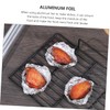 Ipetboom 4 Rolls Aluminum Foil Wrap High Temperature Resistant Kitchen