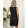 IECCP Black Shorts Womens 2025 Summer Loose Comfy Sleeveless Romper
