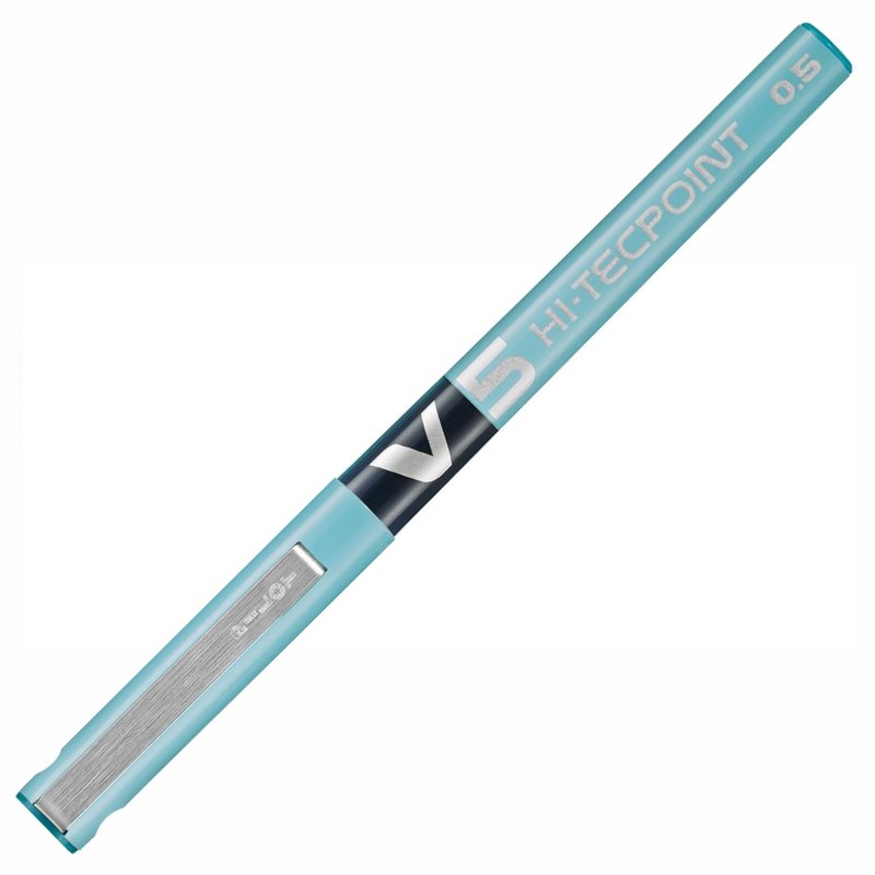 Pilot V5 Hi-Tecpoint Liquid Ink Rollerball Pen Pack of 3