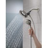 Delta-Faucet 4-Spray In2ition 2-in-1 Dual Shower Head with Handheld, Touch-Clean