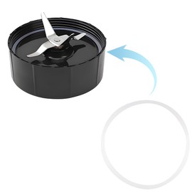 TWZKXC 8 Pcs Seal White Ring, Rubber Gasket Replacement O-Ring, for Blender Replacement Sealing, Compatible with MB1001, Blender Cross Blade, 250W