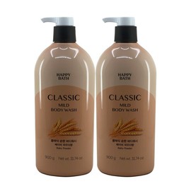 Happy Bath 해피바스 클레식 순한바디워시 900g 2개 Happy Bath Classic Gentle Body Wash 900g 2 Pieces