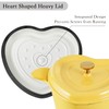 Flavehc Heart Shaped Dutch Oven 3 qt Cast Iron Dutch