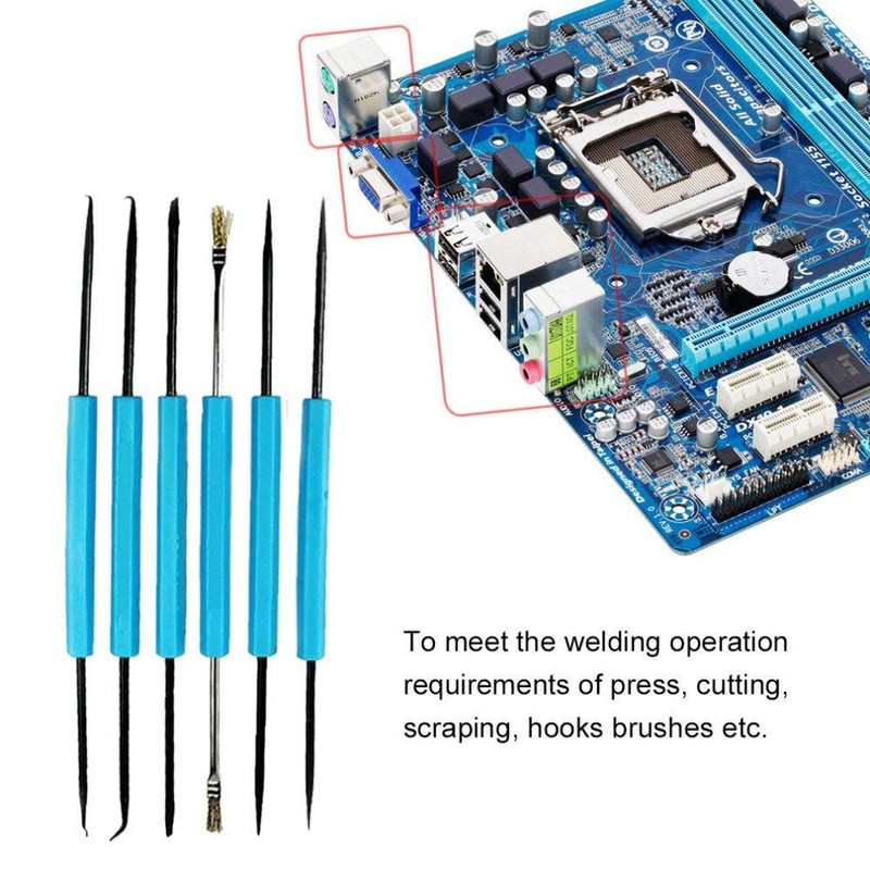 7 Piece Solder Assist Tool Tin Lead Electronic Circuit Board