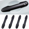 Zacxoxsr No Adhesive Snap-on Car Door Handle Cover Protector Compatible