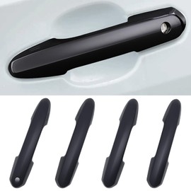 Zacxoxsr No Adhesive Snap-on Car Door Handle Cover Protector Compatible for Toyota 2019 2020 2021 2022 2023 2024 2025 Rav4 2020~2026 Highlander 2023 2024 Crown Accessories (3. Matte Black)