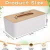 UHETLET Cosmetic Tissues Box Wooden Tissue Box with Lid Made