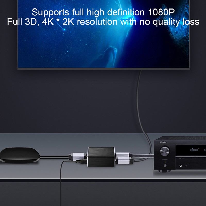 Professional Metal Black 4K x 2K HDMI to HDMI Optical