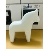 Ikea FINANSIELL Decoration Small Nordic Dala Horse, Wood White 5"