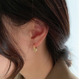Auriselle Zirkonia Ohrringe Creolen Damen Drei-Ring-Ohrbügel, Ohrstecker Zirkon Glänzend Klassisch Hoop Earrings Runde Verstellbare Stecker Ohrhaken Jewelry Schmuck Frauen Mädchen, Goldene