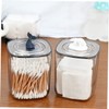 KONTONTY 2 Pcs Whale Design Acrylic Makeup Cotton Storage Box
