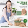 BESSONLE 24 Pack Natural Scrub Kitchen Sponges - Coconut Husk