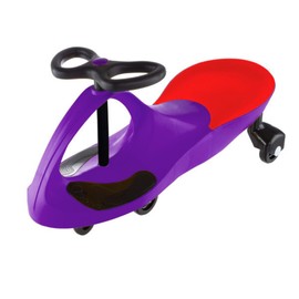 Wiggle Car Ride On Toy - No Batteries, Gears or Pedals - Twist, Swivel, Go - Outdoor Ride Ons for Kids 3 Years and Up by Lil Rider (Purple)