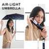 Wpc. AL02-031-002 Rain Umbrella [Air-Light] Leopard & Tiger Mini Navy