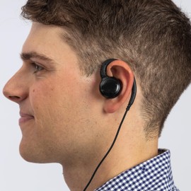 Hoornie Radio Headset for Motorola CLP446E | High Secure Hold with C-Shape Headphones | Safe Against Cable Breaks Thanks to Kevler Fibres | Practical Functions for Any Application