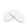 MR.R 10 Heart Shape MDF Coasters, Raw Wood Back Hardboard