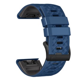 Fleshy Leaf Band Compatible with 26mm diamond Quick Dry Watch Band for Fenix 7X / Fenix 6X / Fenix 5X, Strap for Garmin Fenix 6X Pro/Sapphire,Fenix 5X Plus,Enduro (Midnight Blue)
