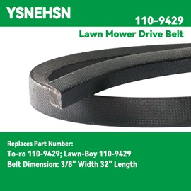 110-9429 Lawn Mower Drive Belt Fits for Lawn Boy Toro 110-9429 10641 20192 20194 20197 20637 20638 29639 21 inch Walk Behind Mowers (3/8'' X 32")