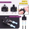 Swpeet 30Pcs 5 Sizes Thermal Circuit Breaker with Quick Connect