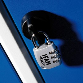 Ifam 000682 Combination Padlock, Chrome, 35 mm