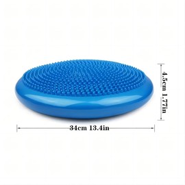 Balance Wobble Cushion for Adults and Kids, Air Stability Yoga Inflatable Balance Disc Massage Pad for Physio, Posture & Fitness, Sensory Toys Pump Included Wobble Board