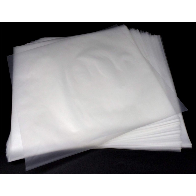 docsmagic.de 100 Inner Sleeves for 12" 33rpm Vinyl Records Clear
