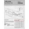 ACCURIDE #C2006-12" PENCIL OR CENTER DRAWER SLIDES, 3/4-EXTENSION, ZINC-PLATED
