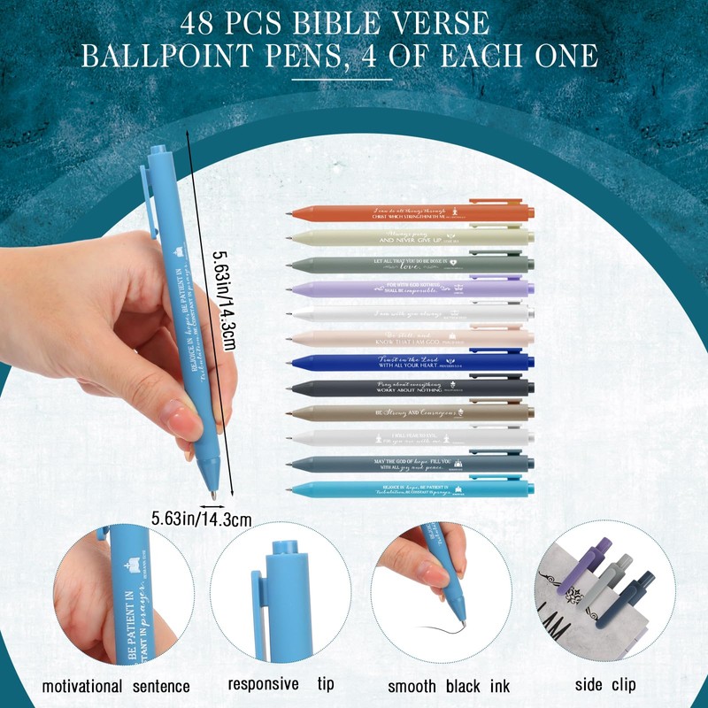 Gueevin Christian Gifts Set Bulk Bible Verse Mini Notepads Inspirational