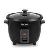 Aroma Housewares 1.5Qt. Rice & Grain Cooker (ARC-363NGB),Black,6-Cup Cooked /
