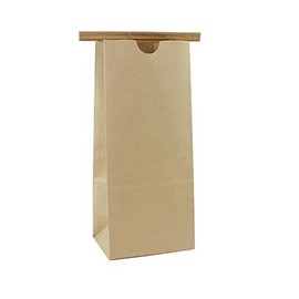 AwePackage 1/2 Lb(8 oz) Kraft Tin Tie Paper Bag (50, Poly Liner)