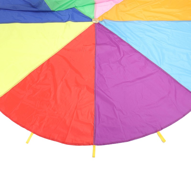 Kids Rainbow Parachute Physical Exercise Sensory Training Kindergarten Outdoor Group