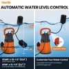 Cleartide Submersible Sump Pump with Tethered Float Switch, 1/2 HP