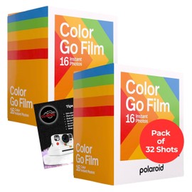 Instant Camera Bundle with Polaroid Go Color Polaroid Film x 32 Shots, and Clikoze Instant Cameras Tips Card