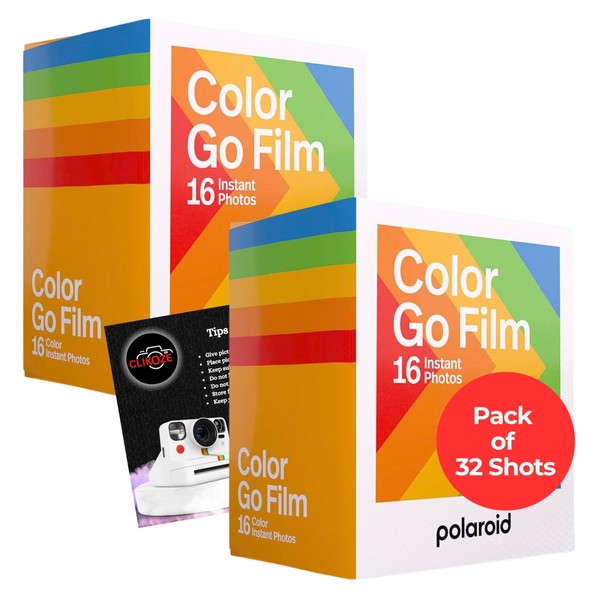 Instant Camera Bundle with Polaroid Go Color Polaroid Film x