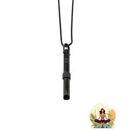 ALLGAYER ALLGAYER Breathing Necklace for Anxiety,Meditation accessories,Breathing necklace, Portable Relaxation Devices for Stress Relief,Portable Stress Relief for Yoga,Anxiety,Focus (black, count, 1)
