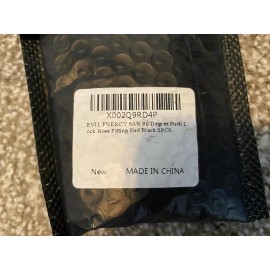 EVIL ENERGY 6AN 90 Degree Push Lock Hose Fitting End Black 2 Pack