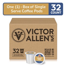 Victor Allen's Coffee Morning Blend, Light Roast, 32 Count, Single Serve Coffee Pods for Keurig K-Cup Brewers