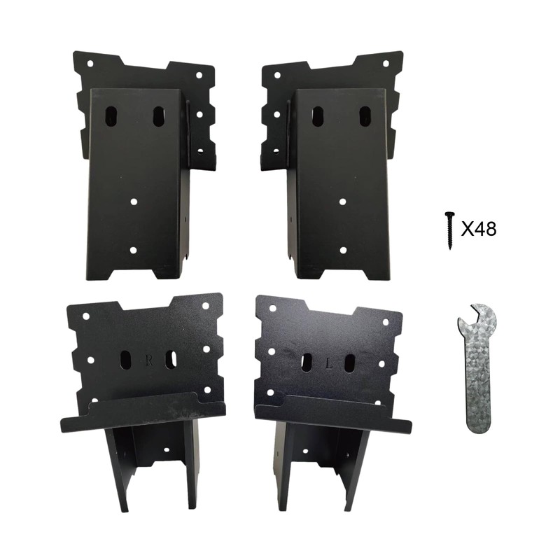 4x4 Outdoor Multi-Use Angle Brackets,Platform Bracket for Hunting Blinds, Shooting