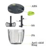 Cambom Manual Food Chopper Vegetable Cutter, Hand String Vegetable Chopper