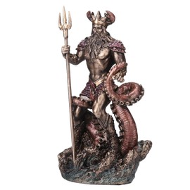 Veronese Design 4 1/8 Inch Oceanus The Greek Primordial Titan of Water Hand Painted Resin Figurine
